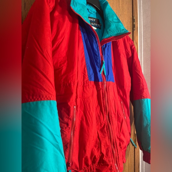 80s Pristine Condition Color Block Heavyweight Ski Coat - Picture 4 of 5